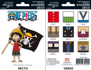 One Piece Luffy mini stickers 16 x 11 cm