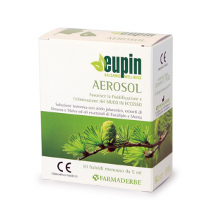 EUPIN AEROSOL favorisce la fluidificazione e l'eliminazione del MUCO IN ECCESSO