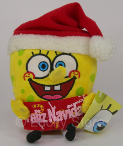 Spongebob Natale peluche 20 cm con ventosa Originale Squarepants 