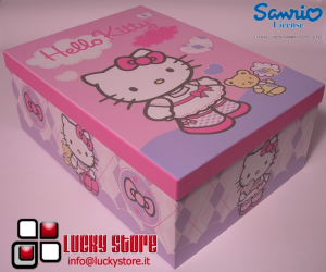 Scatola Hello Kitty orsetto 24x15x10