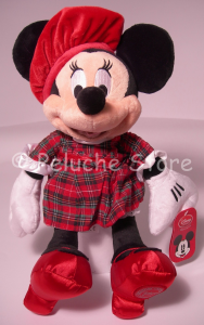Disney Store Minnie Scozzese peluche Raro 40 cm Collezione