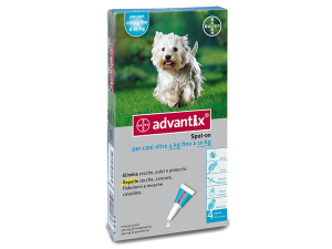  Advantix 4 Spot On antiparassitario  4-10 kg Bayer