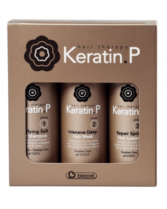 Complete Keratin P Keratin treatment - 3 bottles in Kit Box - Biacrè