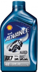 Shell Advance 4T AX7 15w/50 barattolo 1 litro