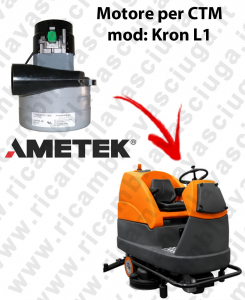 KRON L1 LAMB AMETEK vacuum motor for scrubber dryer CTM