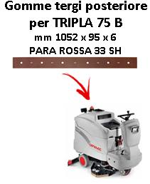 TRIPLA 75 B Back Squeegee rubber Comac