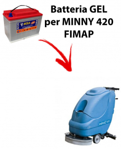 Battery PIOMBO for MINNY 420 scrubber dryer FIMAP