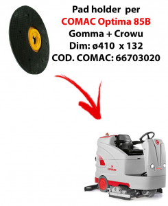 PAD HOLDER for scrubber dryer COMAC Optima 85B. Code comac: 66703020