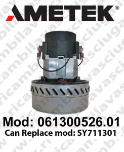 Vacuum motor 061300526.01 AMETEK for scrubber dryer and vacuum cleaner