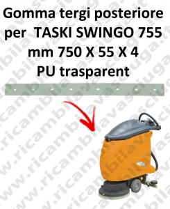 SWINGO 755  Back Squeegee rubber for TASKI accessories, reaplacement, spare parts,o scrubber dryer squeegee