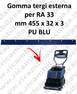 RA 33  Outer Squeegee rubber for COLUMBUS accessories, reaplacement, spare parts,o scrubber dryer squeegee