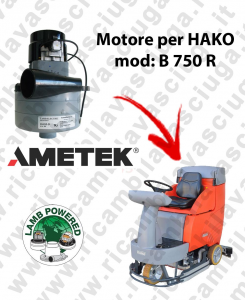 B 750 R LAMB AMETEK vacuum motor for scrubber dryer HAKO