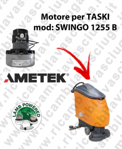 SWINGO 1255 B LAMB AMETEK vacuum motor for scrubber dryer TASKI