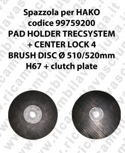 PAD HOLDER TRECSYSTEM  for scrubber dryer HAKO Code 99759200