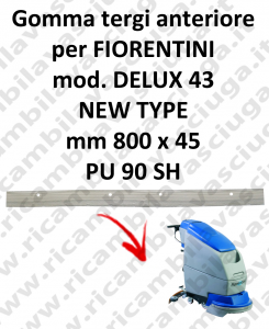 DELUX 43 new type Front Squeegee rubberfor FIORENTINI squeegee