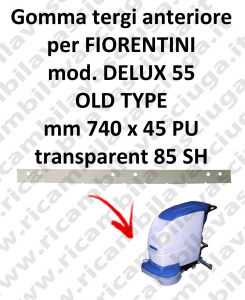 DELUX 55 old type Front Squeegee rubberfor FIORENTINI squeegee