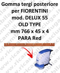 DELUX 55 old type Back Squeegee rubberfor FIORENTINI squeegee