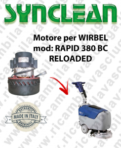 RAPID 380 BC RELOADED Vacuum motor Synclean for scrubber dryer WIRBEL