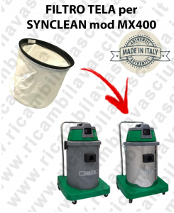  Canvas filter for vacuum cleaner SYNCLEAN model MX 400