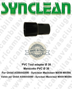 Cuff for Vacuum hose PVC ?ÿ 38 Valid for Ghibli AS59 - AS590 - Synclean MX59 - MX590