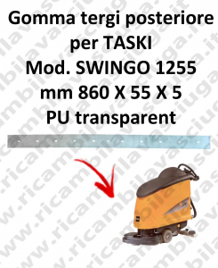 Squeegee rubber back for scrubber dryer TASKI model SWINGO 1255