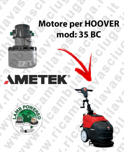 35 BC Lamb Ametek vacuum motor di aspirazione for scrubber dryer HOOVER
