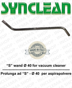 Prolunga ad S   ?ÿ 38/40  cromata for vacuum cleaner wet and dry 