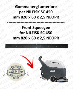 SC 450 Front Squeegee rubber for scrubber dryer  NILFISK