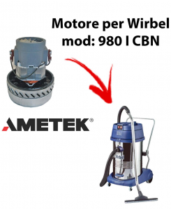 980 I CBN Motore de aspiración AMETEK para aspiradora y aspiradora húmeda WIRBEL