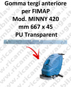 MINNY 420  goma de secado delantera para FIMAP repuestos fregadoras squeegee