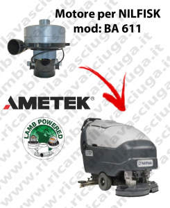 BA 611 Motore de aspiración LAMB AMETEK para fregadora NILFISK