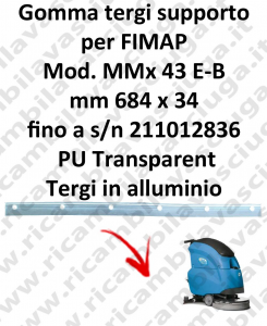 MMx 43 y fino a s/n 211012836 goma de secado soporte para FIMAP repuestos fregadoras squeegee