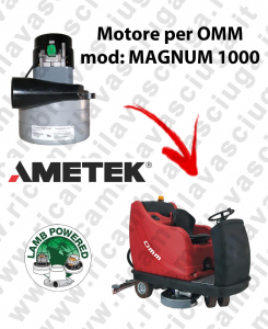 MAGNUM 1000 Motore de aspiración LAMB AMETEK para fregadora OMM