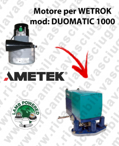 DUOMATIC 1000 Motore de aspiración LAMB AMETEK para fregadora WETROK