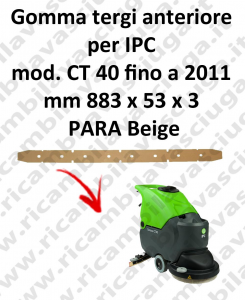 CT 40 fino a 2011 goma de secado delantera para fregadora y fregadoras IPC