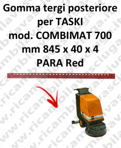 COMBIMAT 700 goma de secado fregadora trasero para TASKI