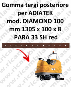 DIAMOND 100 Hinten sauglippen für scheuersaugmaschinen ADIATEK