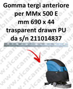 MMx 500 ünd Vorder Sauglippen für scheuersaugmaschinen FIMAP