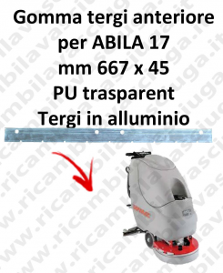 ABILA 17 Vorder Sauglippen für scheuersaugmaschinen COMAC