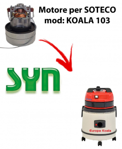 KOALA 103 automatic MOTEUR SYN aspiration pour aspirateur SOTECO