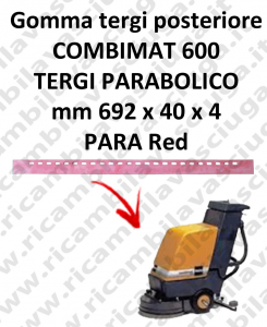 COMBIMAT 600 TERGI parabolisch Hinten sauglippen für scheuersaugmaschinen TASKI