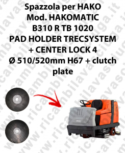 HAKOMATIC B310 R TB 1020 Treiberteller TRECSYSTEM für scheuersaugmaschinen HAKO
