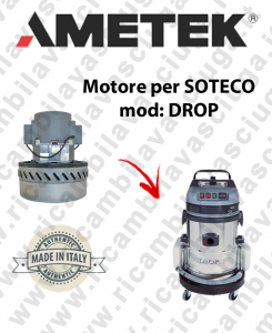 DROP Saugmotor AMETEK für Staubsauger SOTECO