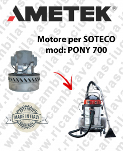 PONY 700 Saugmotor AMETEK für Staubsauger SOTECO