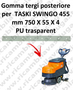 SWINGO 455  BAVETTE ARRIERE pour TASKI rechange Autolaveuse suceur