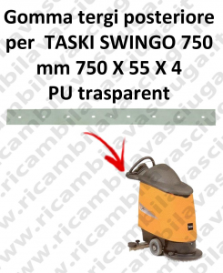 SWINGO 750  BAVETTE ARRIERE pour TASKI rechange Autolaveuse suceur