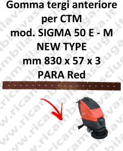 SIGMA 50 ünd - M NEW TYPE Vorne sauglippen für scheuersaugmaschinen CTM
