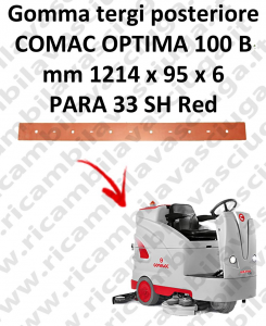 OPTIMA 100B BAVETTE ARRIERE pour Autolaveuse COMAC