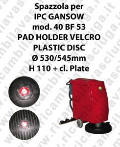 PAD HOLDER VELCRO pour Autolaveuse GANSOW Reference 40 BF 53