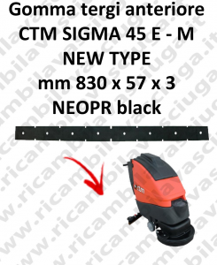 SIGMA 45 et - M new type BAVETTE Autolaveuse AVANT pour CTM